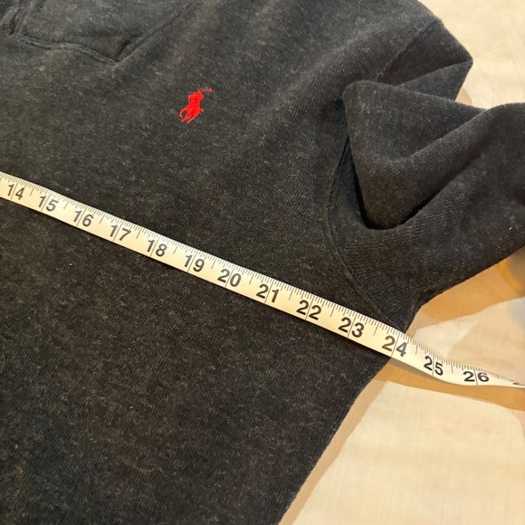 Polo Ralph Lauren Men's Charcoal Heather Shawl Collar Sweatshirt Size L - Picture 6 of 9